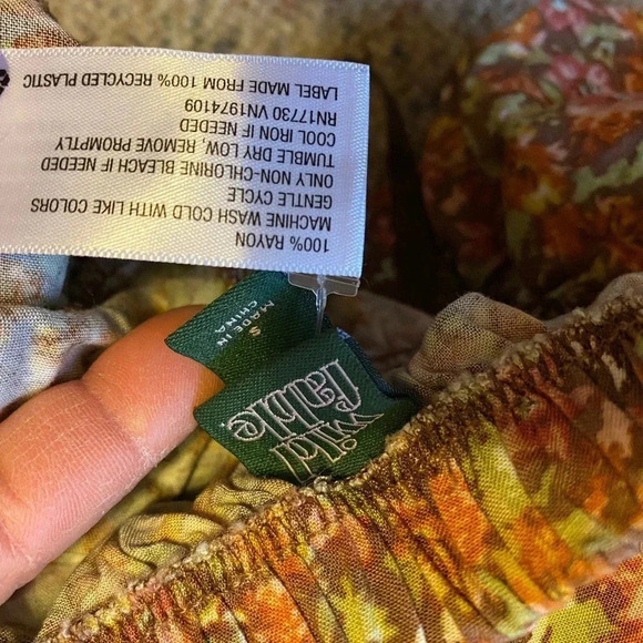 Wild Fable Floral Off Shoulder Comfortable Summer Beach Mini Dress Women Size S - Picture 4 of 5